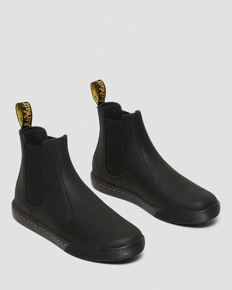 Botas Casuales Dr Martens Makela Cuero Casuales Mujer Negros | MX 677SGL